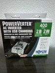 New Tripp Lite 400W Ac Power Inverter Usb Charging 2 Outlets Ports Silver. Fixed Price $34.99.