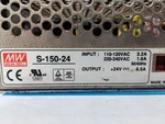 Mean Well S-150-24 Switching Power Supply Output 24V 6.5A Input 220-240VAC. Fixed Price $100.99.