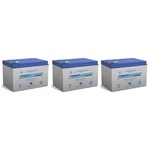 Power-sonic 3 Pack Powersonic PS12120F2 Replacement Rhino Battery. Fixed Price $99.99.