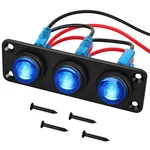Nilight 3 Gang Rocker Panel 12V Waterproof On-off Toggle Switches. Fixed Price $11.99.