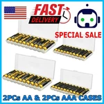 Battery Storage Case Holder Organizer Box For 10 Aaa Batteries 4 Pack. Fixed Price $7.95.