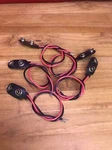 5 Pcs 9V/DC Vdc/ Volt Battery Clip/connector/snap/jack/plug/holder Wire/lead. Fixed Price $8.95.