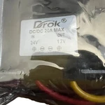 Drok 24V 12V Dc Buck Converter 20A 240W Waterproof Power Supply Regulator. Fixed Price $15.12.