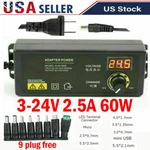 Adjustable Voltage 3 To 24V Ac/dc Switch Power Supply Adapter With Led Display. Fixed Price $9.99.