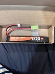 Crazepony 7.4V Rechargeable 2S Lipo 1300MAH Airsoft Battery 25C Stick Nw. Fixed Price $10.00.