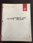Automatic Level Regulator Type 1569 General Radio Company Instruction Manual. Fixed Price $32.40.