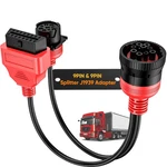 Autel J1939 Splitter Pin To Obd 2 Male Adapter Cable, Work With Truck Red. Fixed Price $38.49.