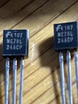 Lot Of 10 Fairchild MC78L24ACP, Vdc Voltage Regulator, 0.1 Amp In TO-92. Fixed Price $13.95.