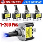 Blue Led Light 3PIN Rocker Toggle On/off Switch 30A 12V For Car Boat Marine Lot. Fixed Price $45.90.