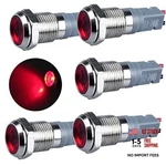 5 Pcs 12V-24V 20MA Energy Saving Led Indicator Light Mounting 10MM 12-24V Red. Fixed Price $20.53.