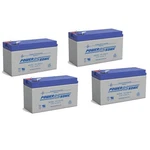 Power-sonic 4 Pack 12V 9AH Sla Battery Replaces CP1290 6-DW-9 HR9-12 PS-1290F2. Fixed Price $99.99.