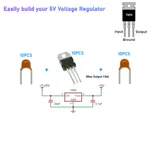 10 Piece L7805CV Positive Voltage Regulator 5V 1.5A TO-220 Ic (kit). Fixed Price $9.99.