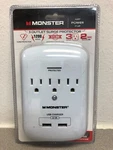 Monster Just Power It Up 3 OUTLETS/2-2.1 Usb Ports Wall Tap Surge Protector. Fixed Price $14.79.