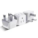 Ceptics Uk Travel Plug Adapter, 2 In 1 Type Us To 3 Pack, White. Fixed Price $20.44.