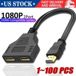 4K Hdmi Cable Splitter Adapter 2.0 Converter 1 In Out To Female Lot. Fixed Price $191.89.