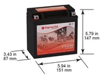 Power Sonic PTX14-BS 12AH 200CCA Battery (replacement). Fixed Price $43.99.
