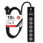 6 Outlet Surge Protector 10 Ft Extension Cord Power Strip 800 Joules Twist. Fixed Price $27.99.