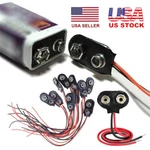 Pack Of 10 9V Battery Holder Clip Connector Jack Cable Wires Lead Snap Adapter. Fixed Price $8.99.
