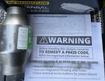 Magnaflow 53956 - 2.5" Ceramic Universal Spun Catalytic Converters Epa Legal. Fixed Price $79.95.