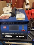 Welding Products Studpro 2500XI Welder With Gun, Cables, Accessory Kit. Fixed Price $2200.00.