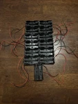 (lot Of 13) Aaa Plastic Battery Holder Box Case W/wire Leads Holds 2 Batteries. Fixed Price $15.00.