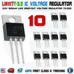 10PCS LM1117T-3.3 LD1117 3.3V TO-220 Voltage Regulator 0.8A Usa Seller. Fixed Price $9.89.