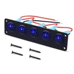 Nilight 5 Gang 3 Pin Rocker Panel Waterproof On-off Toggle Switches. Fixed Price $10.99.