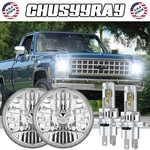 For Chevy Bel Air 1956&1957 7" Inch Round Led Headlights Drl Hi/lo Beam. Fixed Price $64.99.
