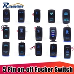 Blue Led Backlit Light Bar Toggle Rocker Switch For Polaris Rzr Ranger Xp Can Am. Fixed Price $6.49.