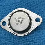 Fairchild UA7805KC Voltage Regulator, +5V, Bi-polar, Pin, Metal, TO-204/-3. Fixed Price $9.95.