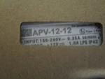 Mean Well APV-12-12 Power Supply 12W 12V 1A Genled Acolyte Part# DRVW1212. Fixed Price $19.99.