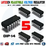 5PCS LM723CN DIP-14 Ic Adjustable Voltage Regulator 2-37V UA723 UC23CN. Fixed Price $6.20.