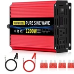 Sunwheel 1200W 24V Pure Sine Wave Inverter, Dc To 110V/120V Ac Power Inve.... Fixed Price $85.70.