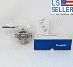 **new Sealed** Genuine Swagelok SS-63XTS8 Stainless 3-WAY Ball Valve Orig Equip. Fixed Price $160.00.