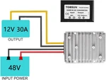 48V To 12V 360W 30A Voltage Reducer Dc-dc Step-down Converter Waterproof. Fixed Price $31.97.