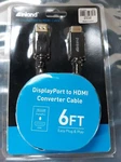 Inland 6FT. Displayport To Hdmi Converter Cable New *sealed*. Fixed Price $11.99.