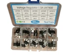 Assorted 50 Voltage Regulators: LM7805, LM7806, LM7810, LM317 & More. Fixed Price $21.96.