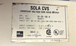 Sola Cvs 23-23-125-8 Constant Voltage Sine Wave Output 60HZ 95-130/190-300-520V. Fixed Price $224.95.